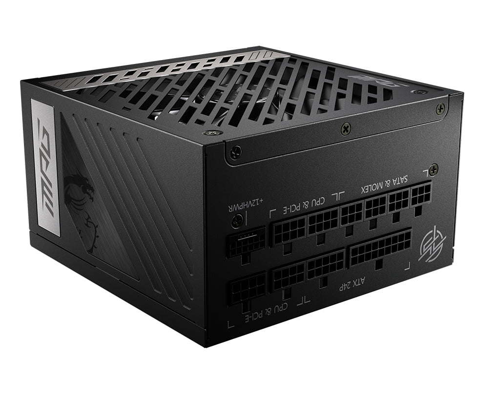 Fonte de Alimentação MSI MPG A1000G PCIE5 / 306-7ZP7C11-CE0 preto